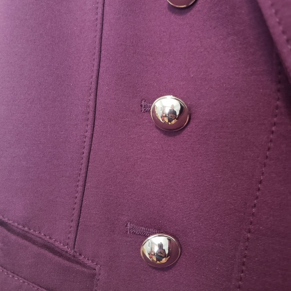 White House Black Market Purple Blazer - Picture 4 of 4